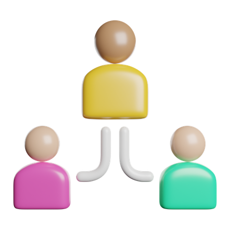 Social Media Network  3D Icon