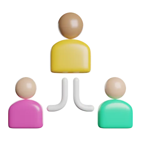 Social Media Network  3D Icon