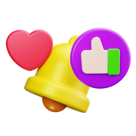 Social Media Notification  3D Icon