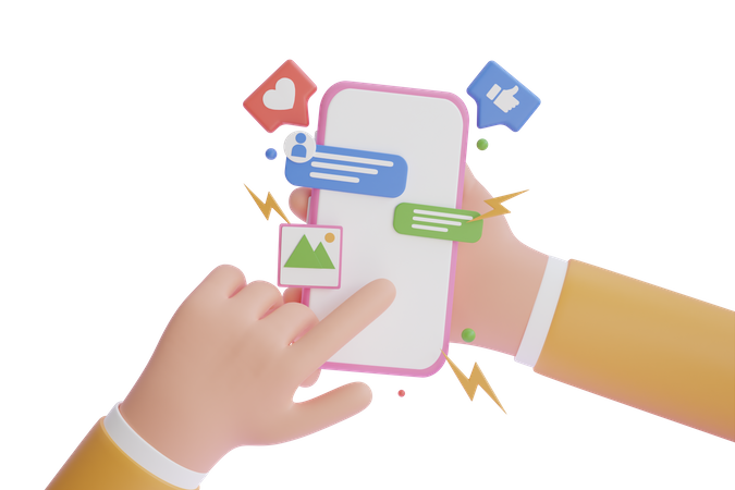 Social Media Platform  3D Icon
