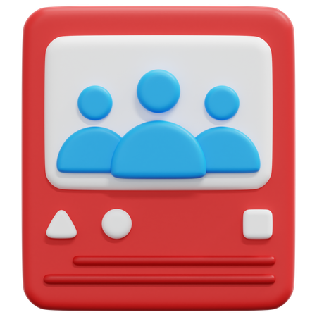 Social media post  3D Icon