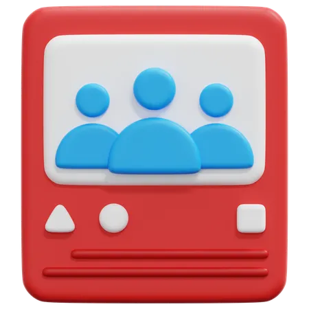 Social media post  3D Icon