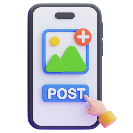 Social media post  3D Icon