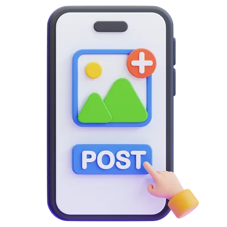 Social media post  3D Icon