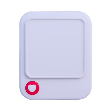 Social Media Post  3D Icon