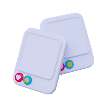 Social Media Post  3D Icon