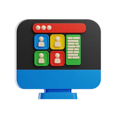 Social Media Profile  3D Icon
