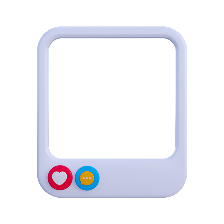 Social-Media-Rahmen  3D Icon