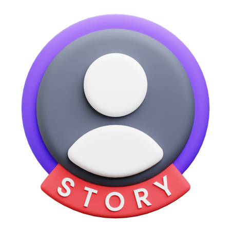 Social Media Story  3D Icon