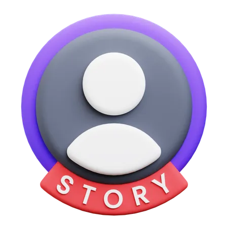 Social Media Story  3D Icon