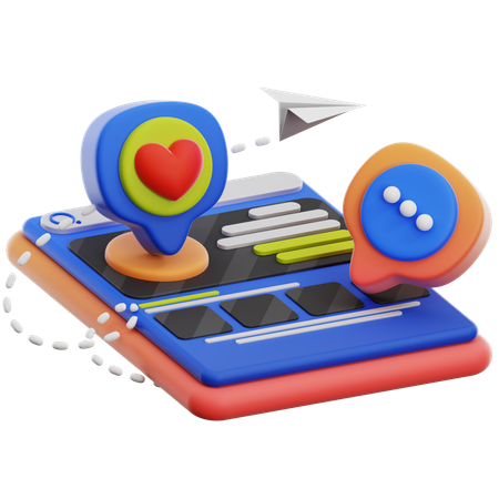 Social Media Support  3D Icon