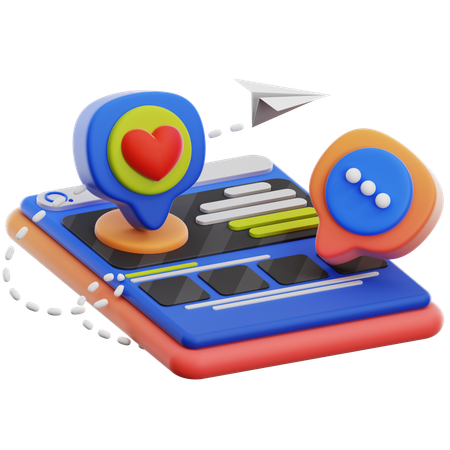 SOCIAL MEDIA SUPPORT  3D Icon