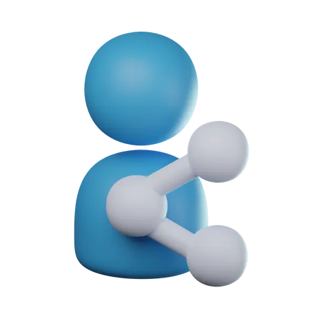 Social Media User  3D Icon