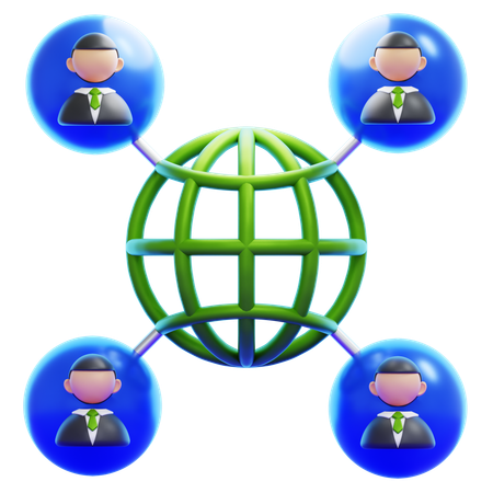SOCIAL NETWORK  3D Icon