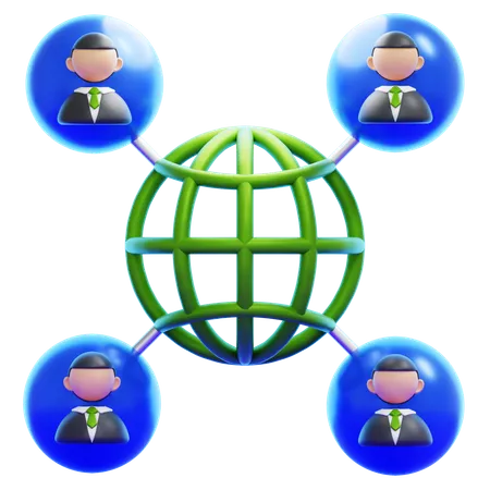 SOCIAL NETWORK  3D Icon