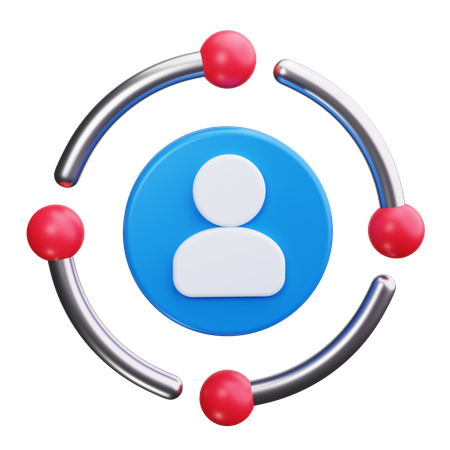 Social Network  3D Icon