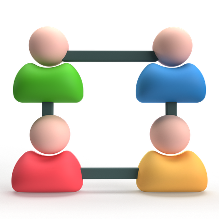 Social Network  3D Icon