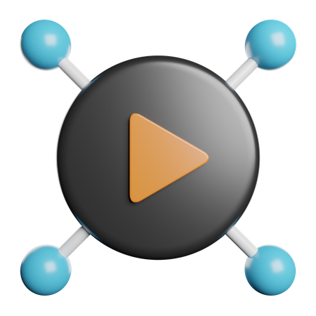 Social Network  3D Icon