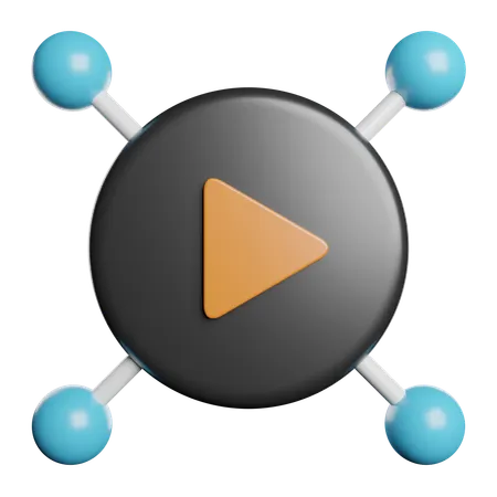 Social Network  3D Icon
