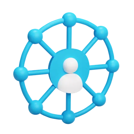 Social Network 3D Icon