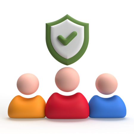사회 보장  3D Icon