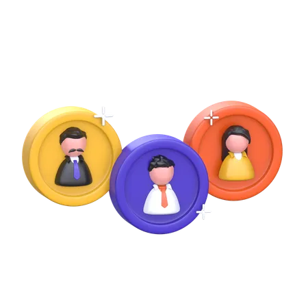 Socio de negocios  3D Icon