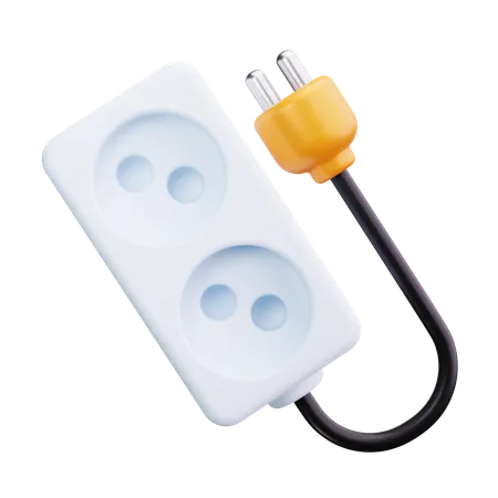 Steckdose  3D Icon