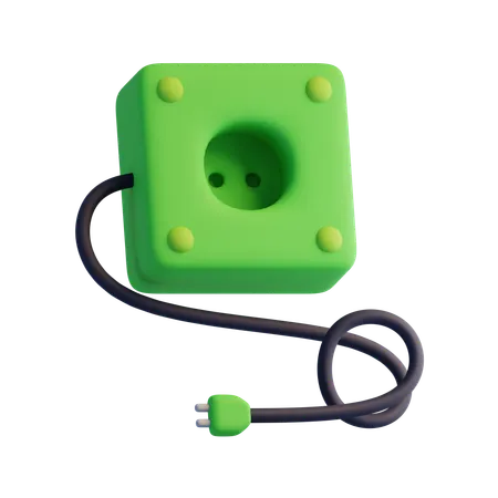 Steckdose  3D Icon