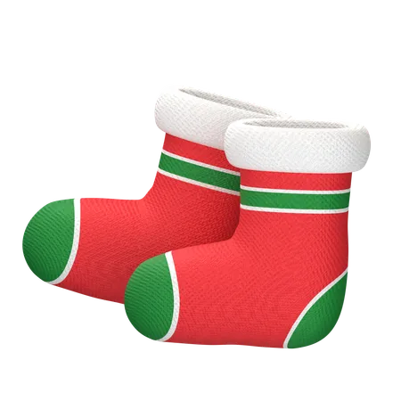 Christmas Socks 3 D Icon 3D Icon