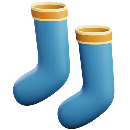 Sock 3 D Illustration With Transparent Background 3D Icon