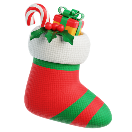 Socks and Gift  3D Icon