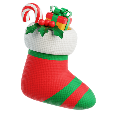 Socks and Gift  3D Icon