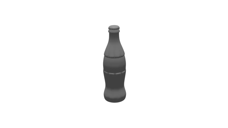 Soda Bottle For Soft Drinks  3D Illustration