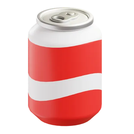 Red Soda Can Drink 3D Icon
