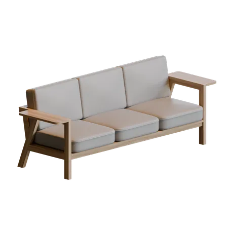 Sofa Table 3 D Design Element 3D Icon