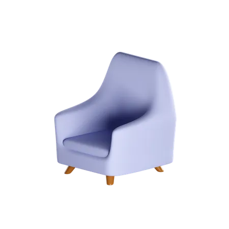 Sofa Isolated 3 D Render 3D Icon