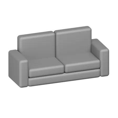 Sofá  3D Icon