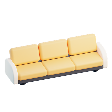 Sofá  3D Icon