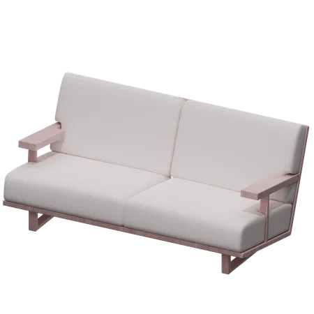 Sofa Double Seater  3D Icon