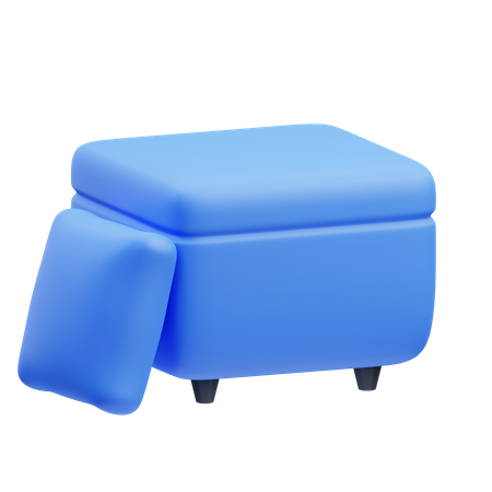 Sofá quadrado  3D Icon