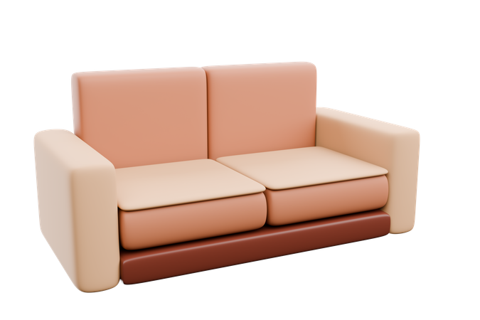 Sofa Set  3D Icon