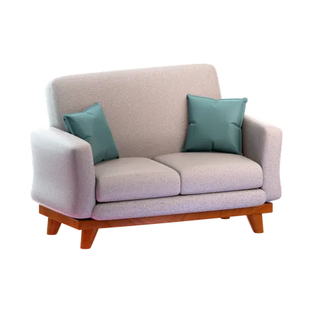 Sofa Set  3D Icon