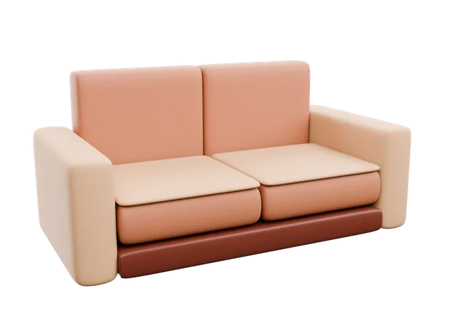 Sofa Set  3D Icon