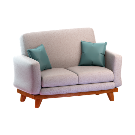 Sofa Set  3D Icon