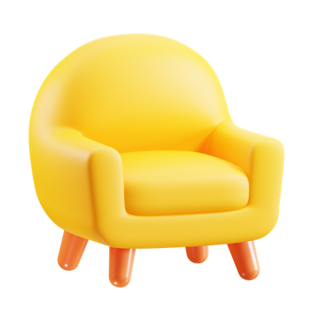 Sofá silla  3D Icon