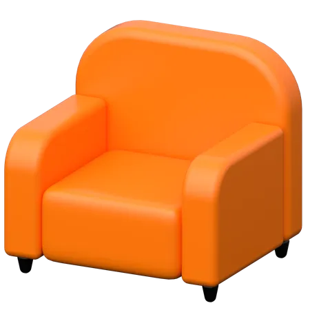 Sofa Single  3D Icon