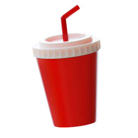 Soft Drink Cup 3D Icon