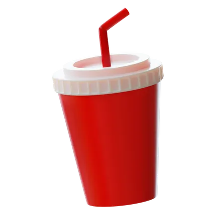 Soft Drink Cup 3 D Illustration 3D Icon