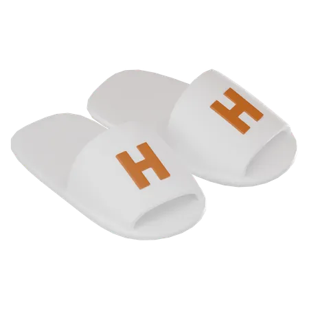 Soft Hotel Slippers  3D Icon