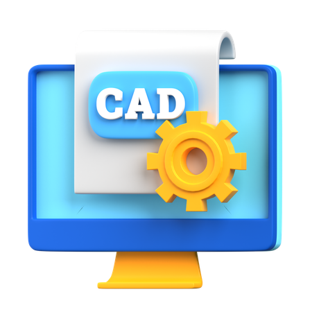 Software cad  3D Icon
